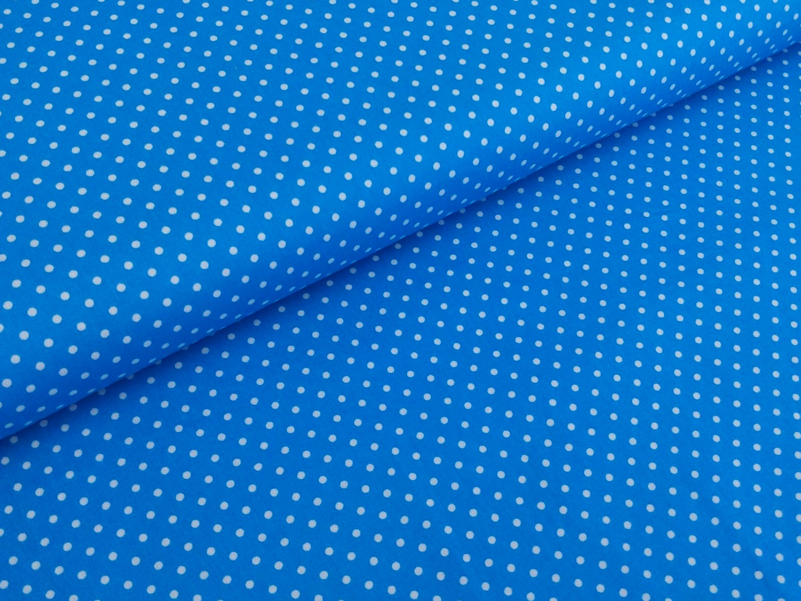 Baumwollstoff Punkte 2mm türkis