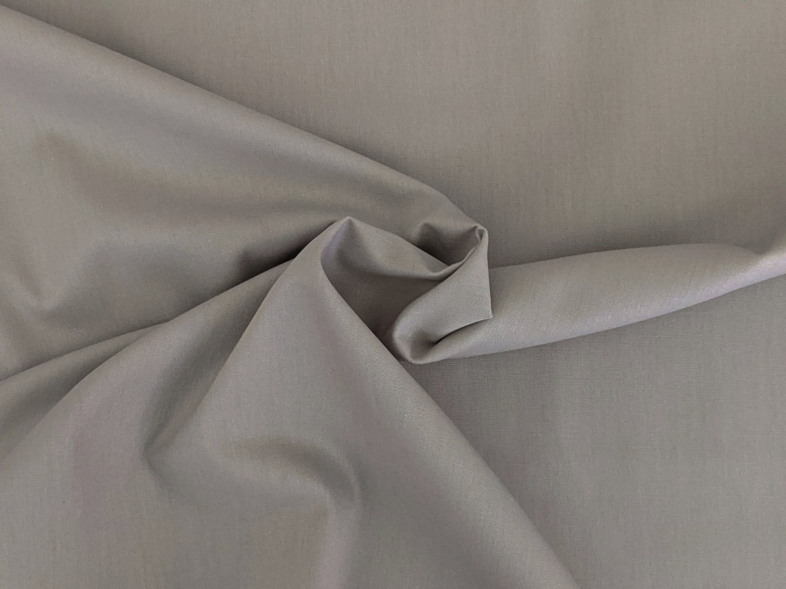  Baumwollstoff Uni Grau