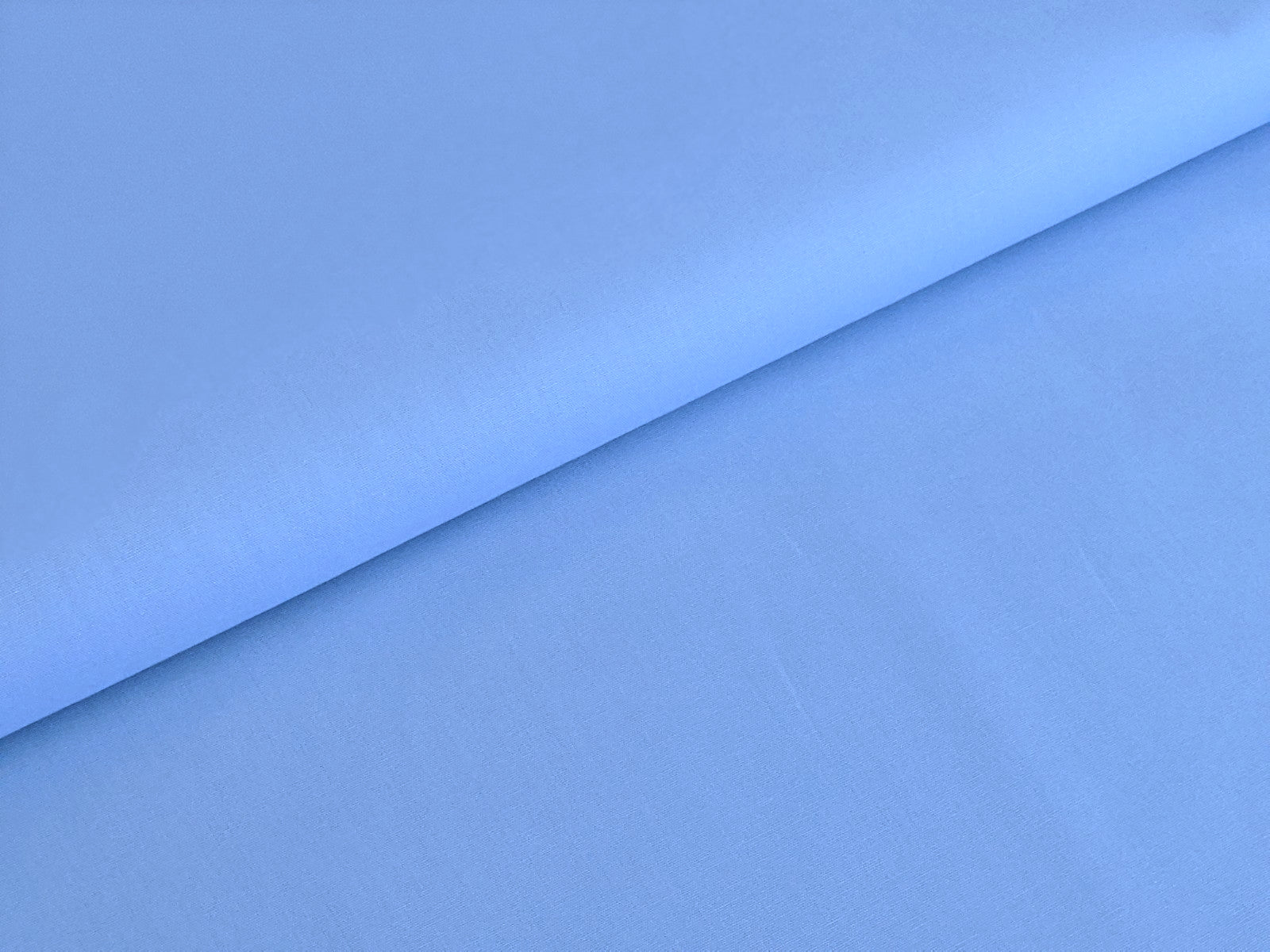  Baumwollstoff Uni Hellblau