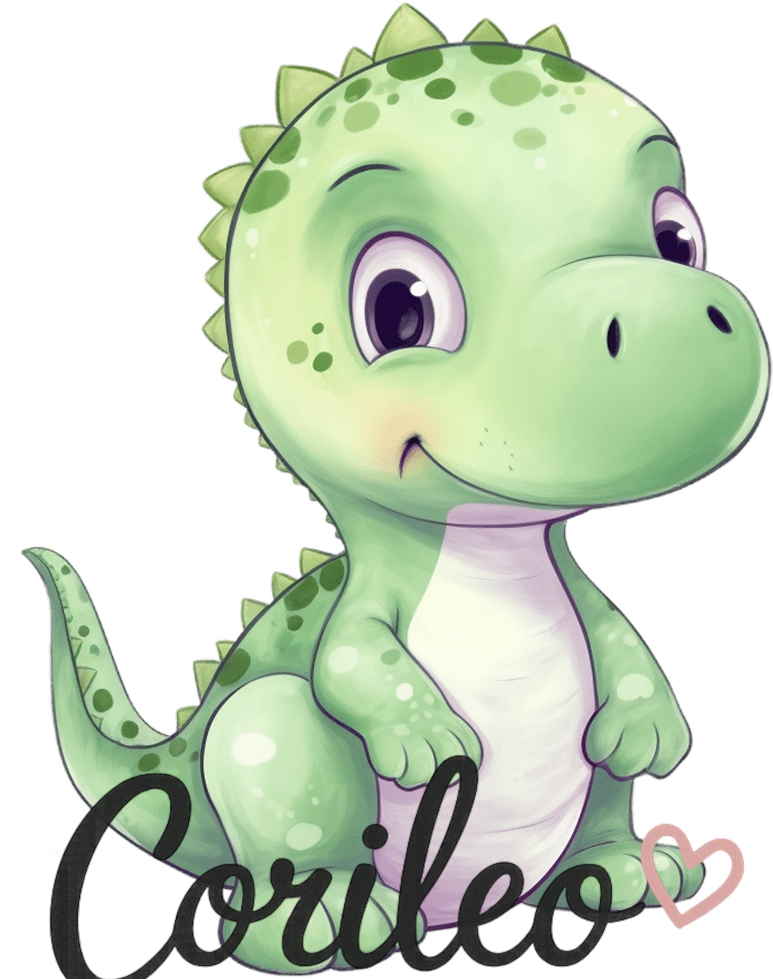 Bügelbild Baby Dino