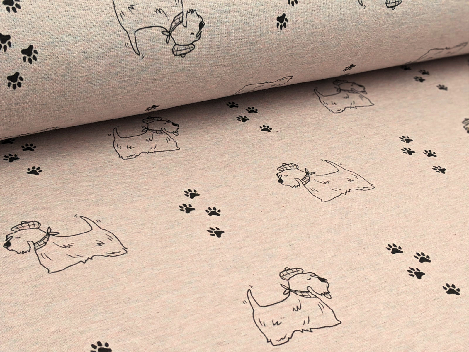Happy Fleece Dogs In Dusty Salmon Meliert