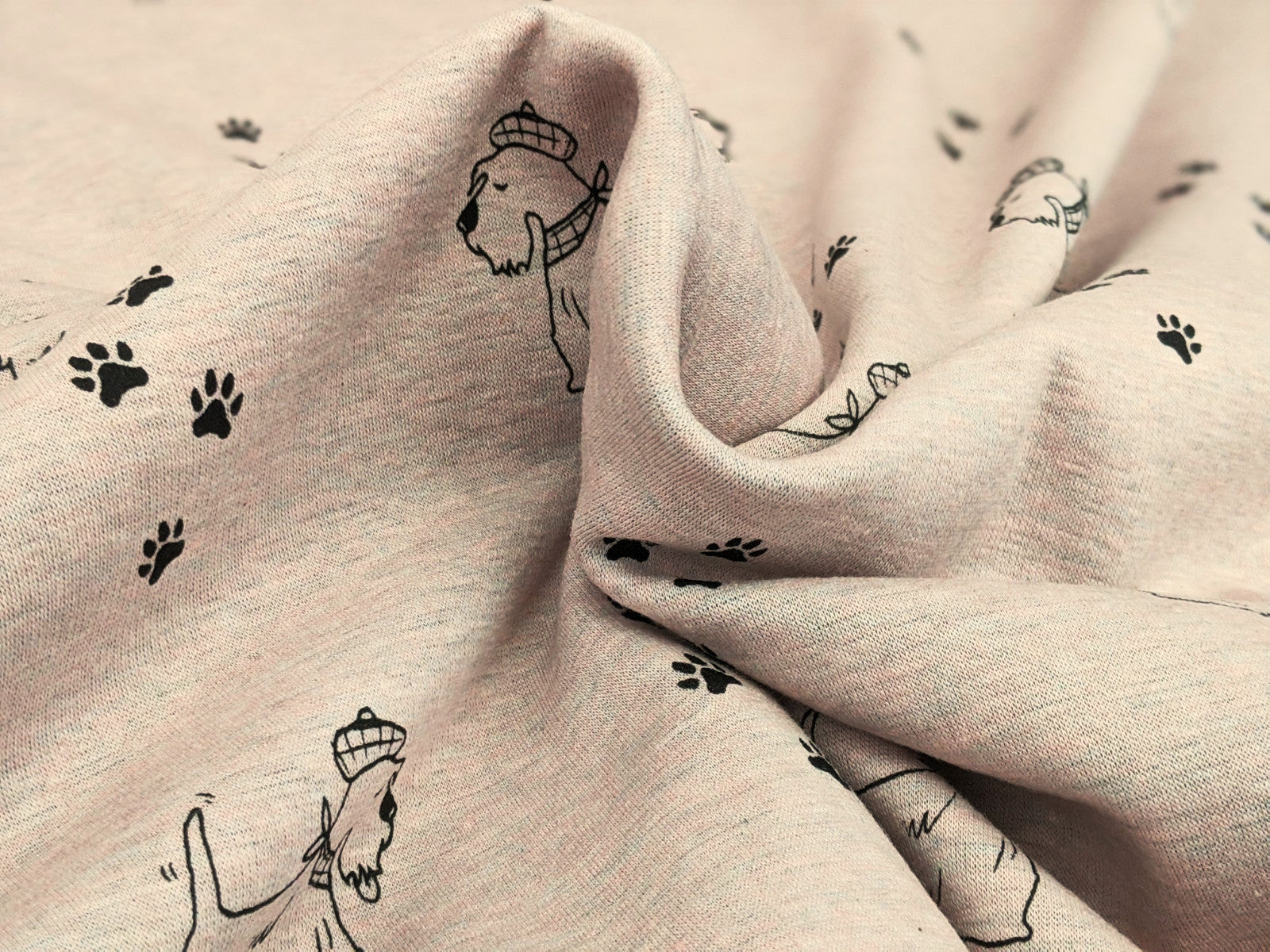 Happy Fleece Dogs In Dusty Salmon Meliert