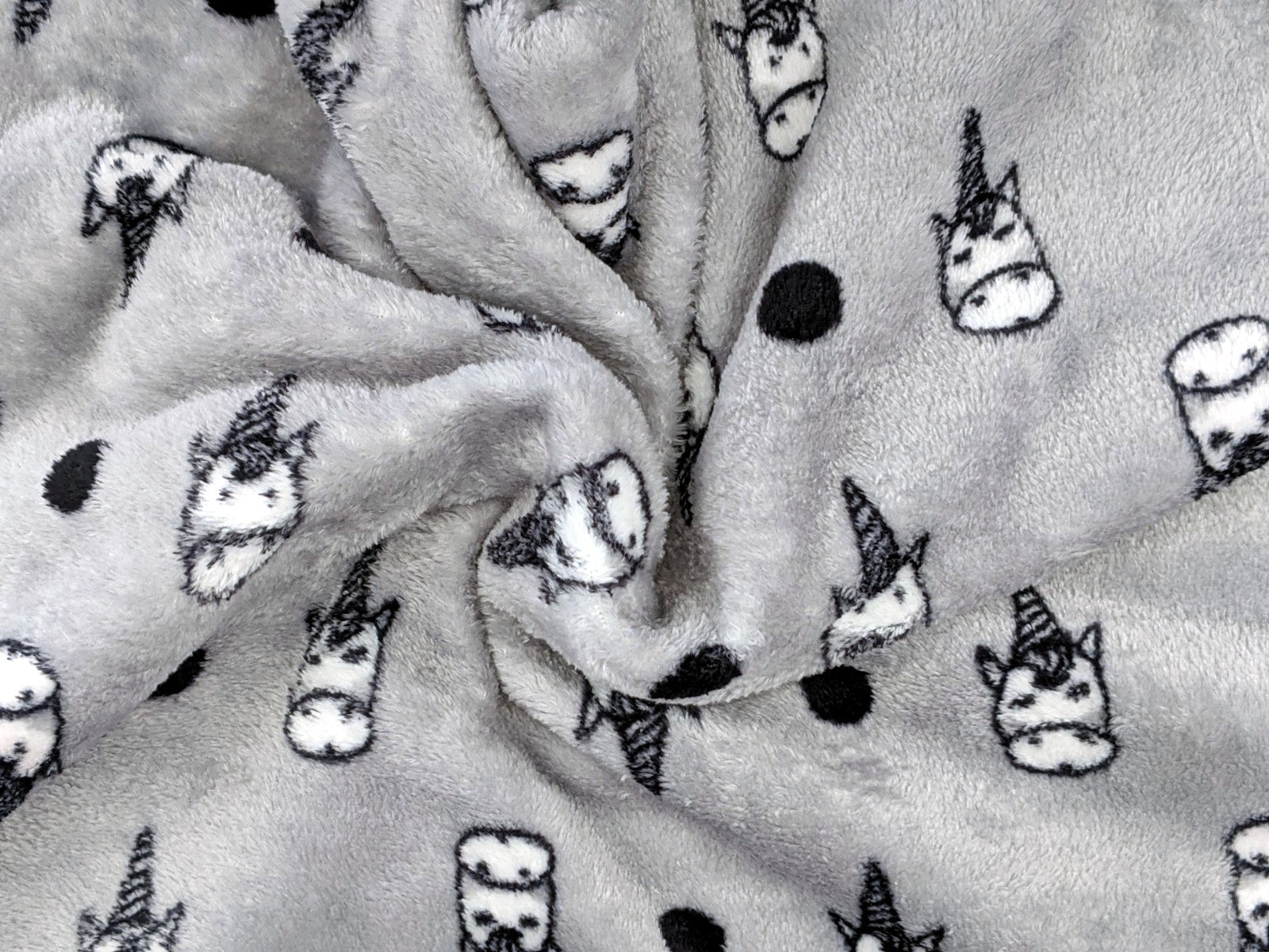 Wellness Fleece Einhorn Grau