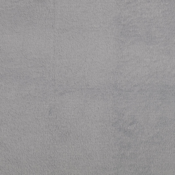 Fleece Stoff Uni Grau