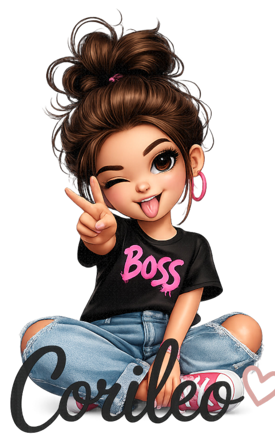 Bügelbild Drache Girly Boss