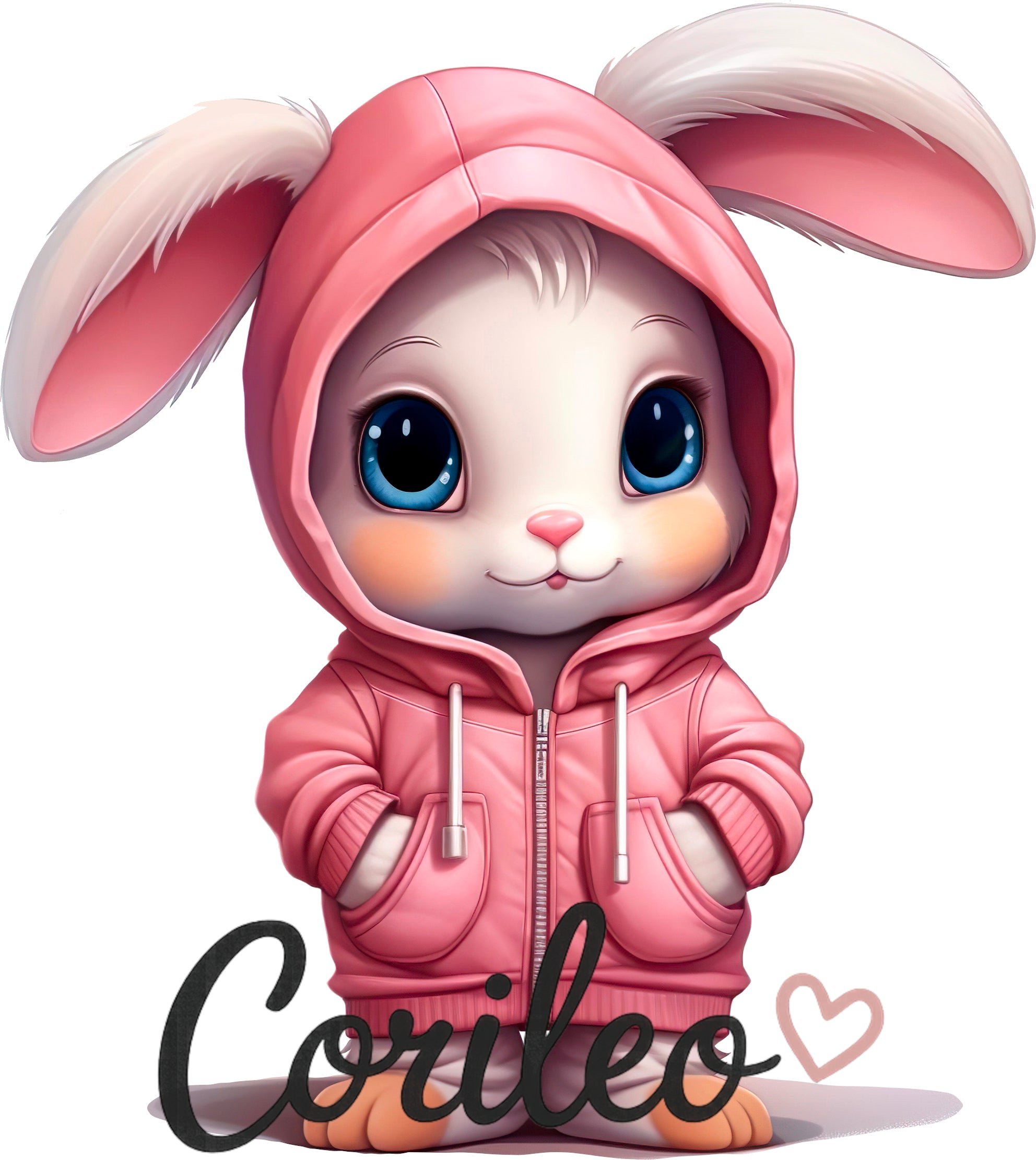Bügelbild Hase