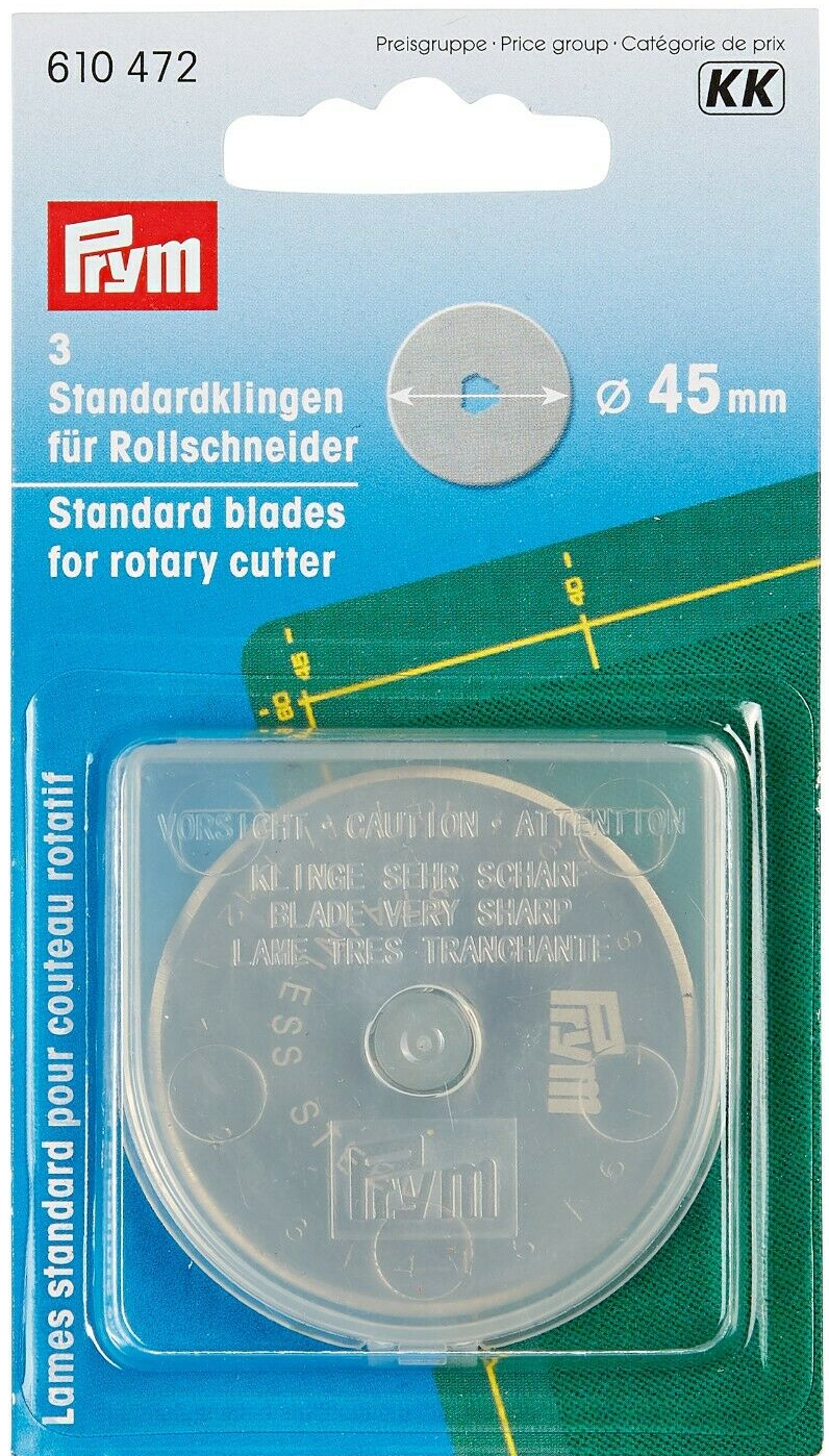 Ersatzklingen 3 Stück für Rollschneider, 45mm