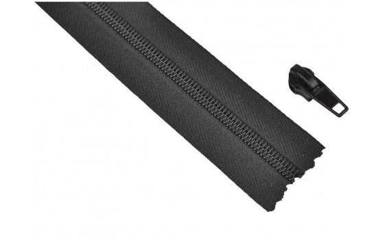 Endlos Reissverschluss Schwarz + Zipper 3 Meter