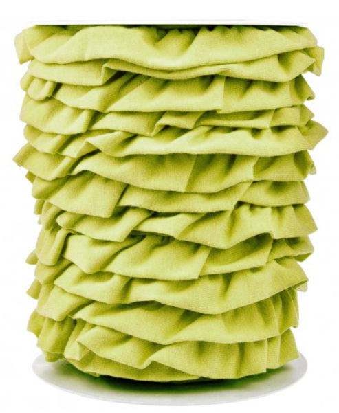 Volantband aus Jersey Lemon
