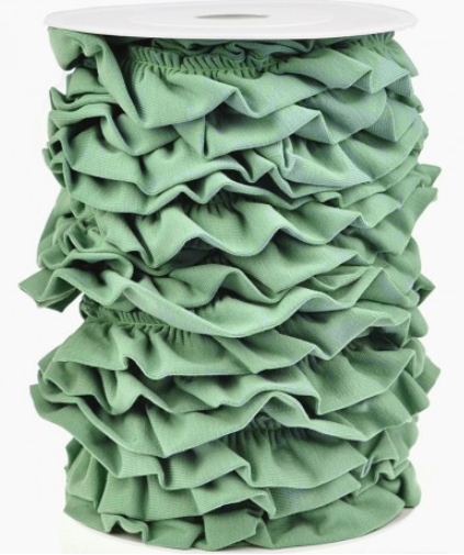 Volantband aus Jersey Smoke Mint